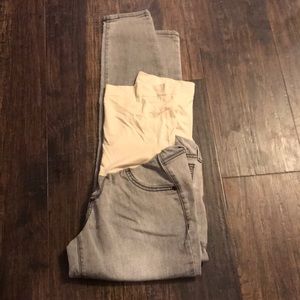 Aglow maternity jeans.